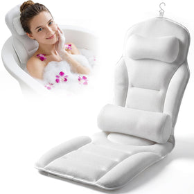 GIRAVO Full Body Bath Pillow front view with 5D air mesh