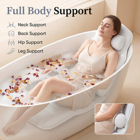GIRAVO Full Body Bath Pillow with detachable lumbar support