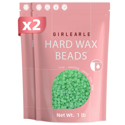 GIRLEARLE Aloe Hard Wax Beads 2LB pack front view
