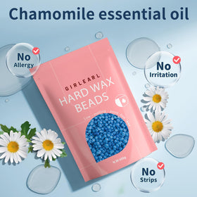 GIRLEARLE Hard Wax Beads 1lb close-up of granules