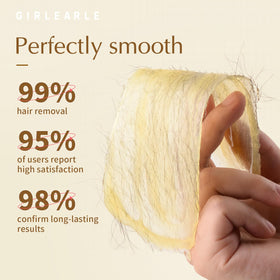 GIRLEARLE Hard Wax Beads 1lb in use during waxing session
