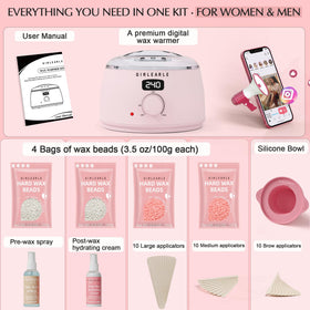 GIRLEARLE waxing kit packaging for gifting
