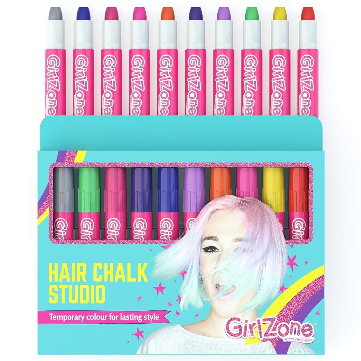 GirlZone Hair Chalks Set ready for a birthday gift presentation