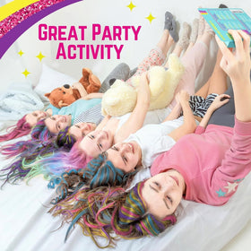 GirlZone Hair Chalks Set with hairdryer for drying