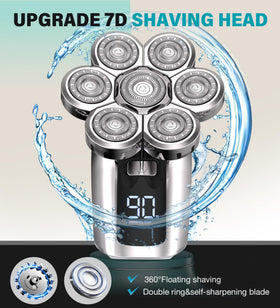 Gisaae shaver with detachable head for easy cleaning