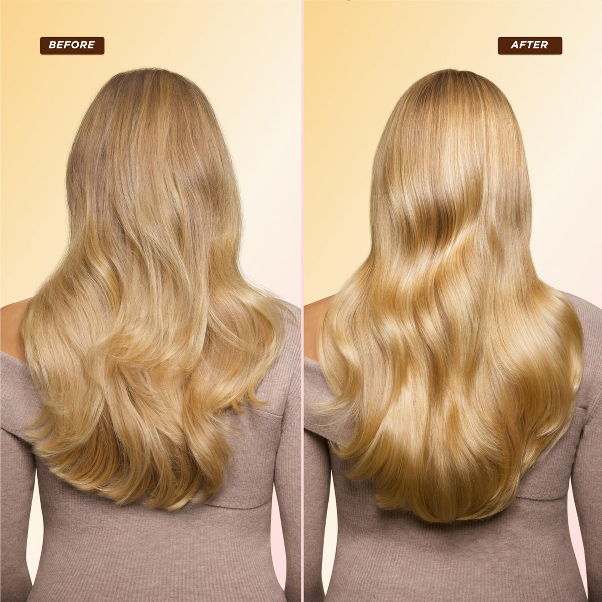 Gisou Honey Gloss Ceramide Therapy Hair Mask application on hair
