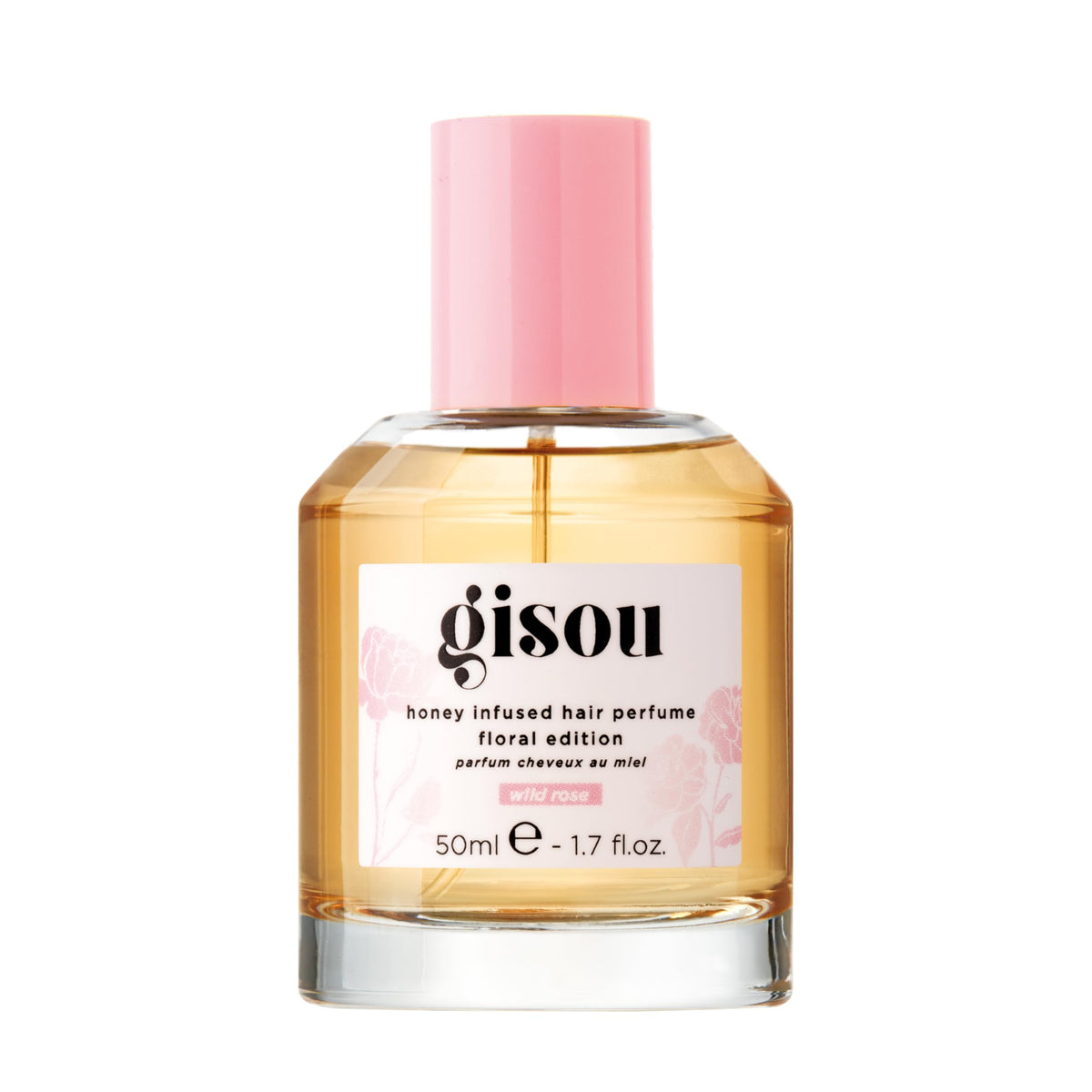 Gisou Honey Infused Hair Perfume Wild Rose 1.7 Fl Oz front view