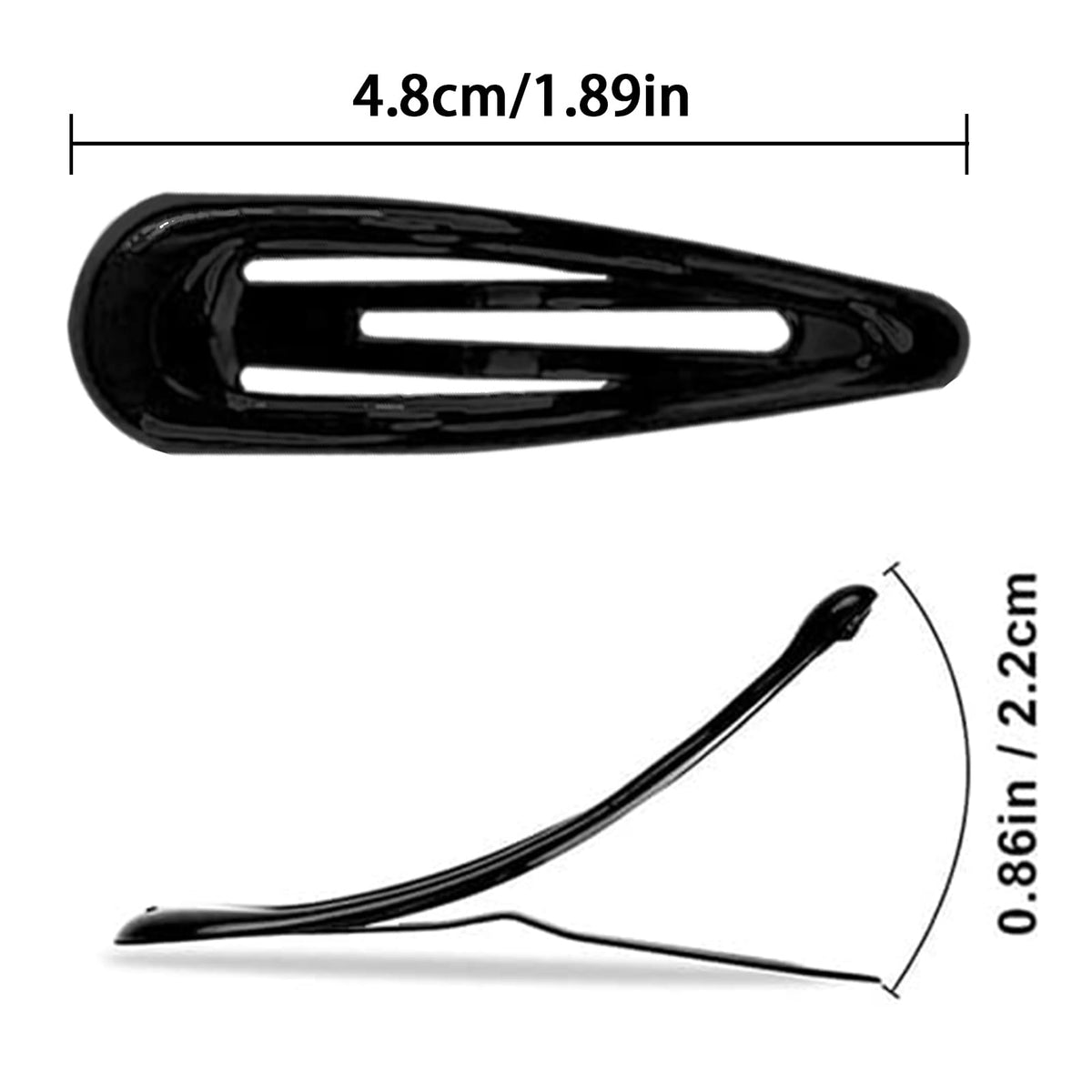 GKETN Snap Hair Clips coffee colour packaging