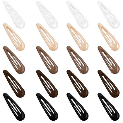 GKETN Snap Hair Clips water drop design in mixed colours