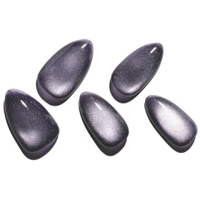 GLAMERMAID Dark Purple Press On Nails lifestyle scene