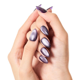 GLAMERMAID Dark Purple Press On Nails with mini file
