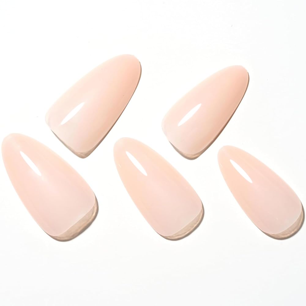 GLAMERMAID Press on Nails Medium Almond applied on hand