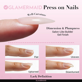 GLAMERMAID press on nails with packaging