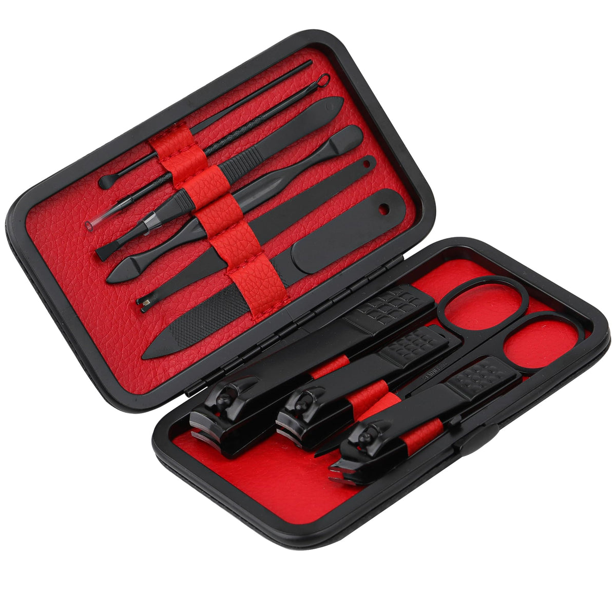 GLAMNE stainless steel nail clippers and tools laid out