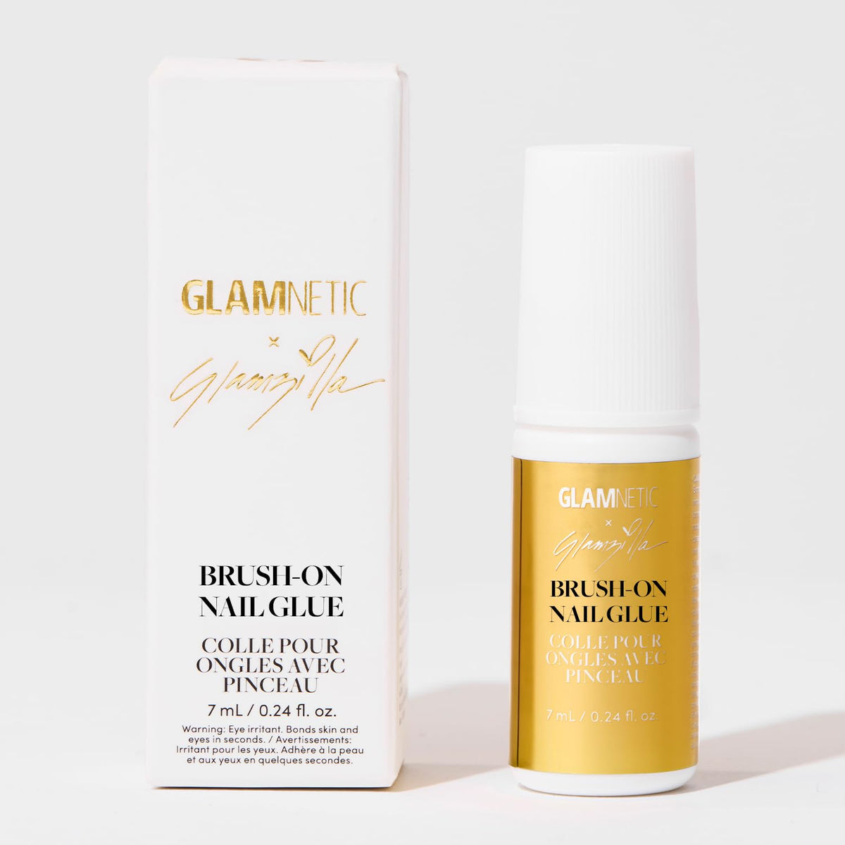 Glamnetic Brush On Nail Glue 0.24oz front view
