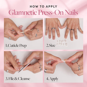 Glamnetic Brush On Nail Glue 2-Pack on a vanity