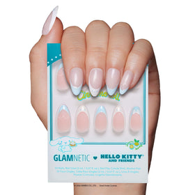 Glamnetic Cinnamoroll French Tip Press On Nails front view