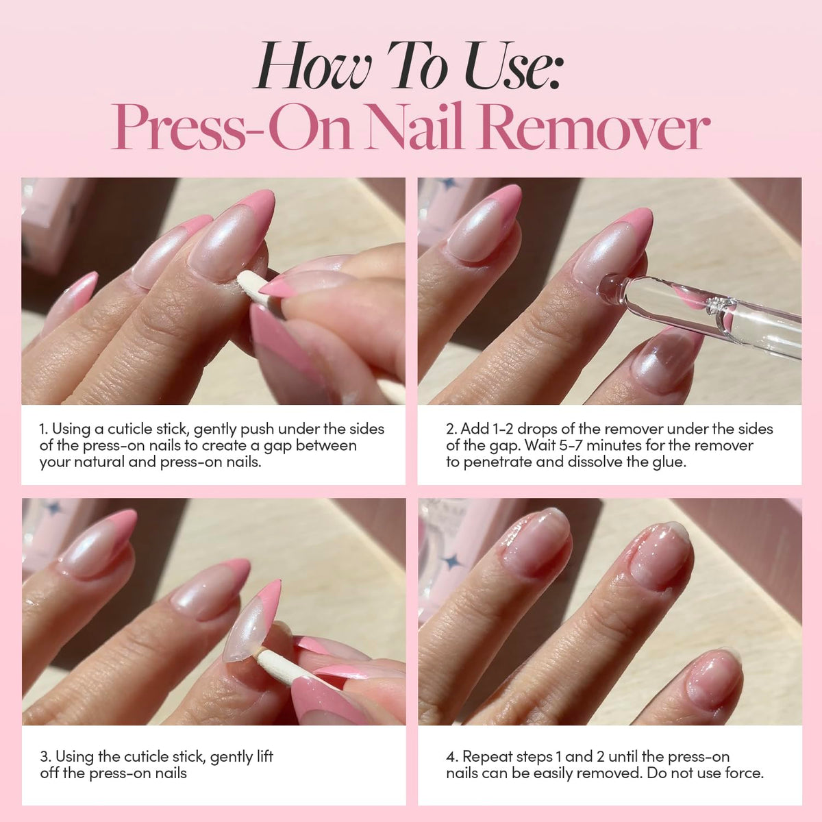 Glamnetic Press On Nail Remover Serum 30ml with press-on nails