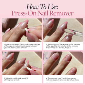 Glamnetic Press On Nail Remover Serum 30ml with press-on nails