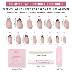 Glamnetic Press On Nails after easy application