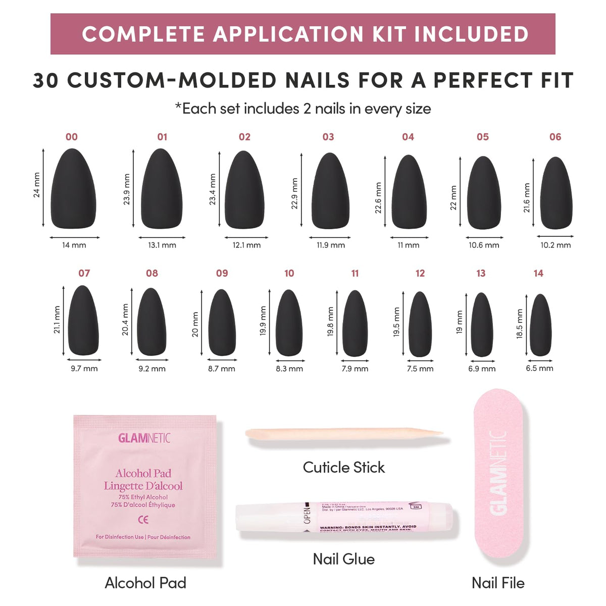 Glamnetic Press On Nails applied to model's hands