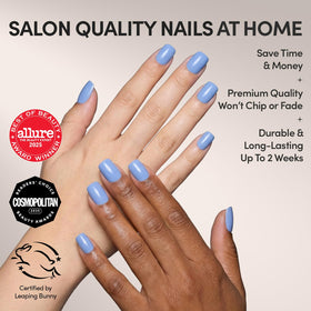 Glamnetic Press On Nails Cashmere Blue set packaging
