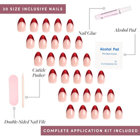 Glamnetic Press On Nails detailed view of tapered fit