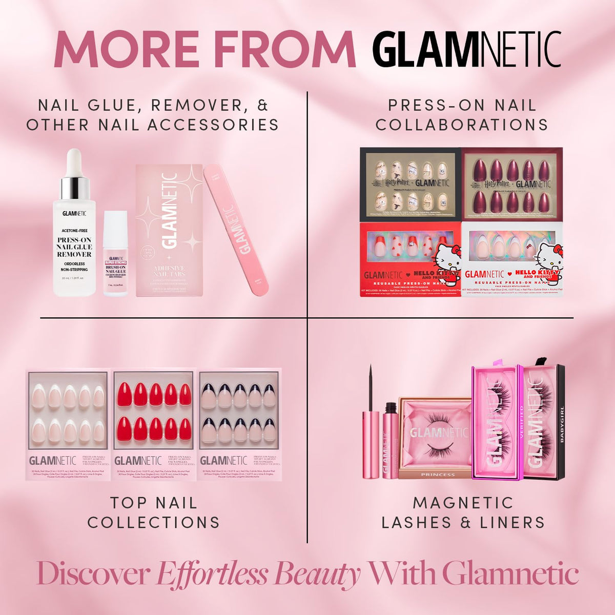 Glamnetic Press On Nails displayed with a stylish background