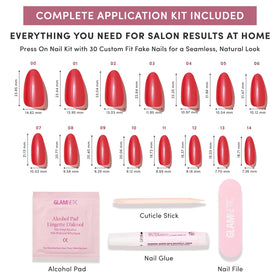 Glamnetic Press On Nails glossy finish close-up