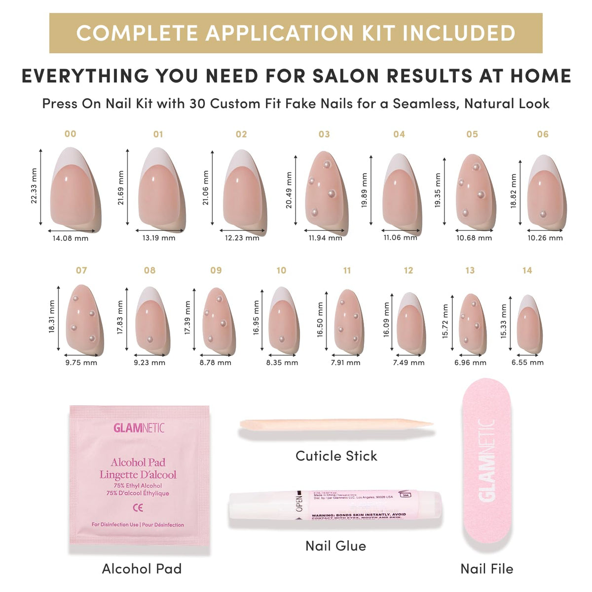 Glamnetic Press On Nails glossy finish close-up