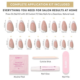 Glamnetic Press On Nails glossy finish close-up