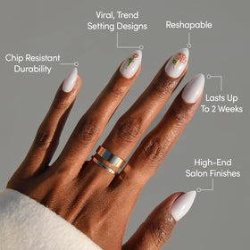 Glamnetic Press On Nails in storage box with included accessories