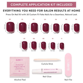 Glamnetic Press On Nails in various sizes