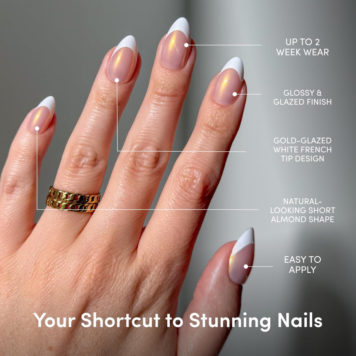 Glamnetic Press On Nails kit contents including glue and file