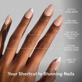 Glamnetic Press On Nails kit contents including glue and file