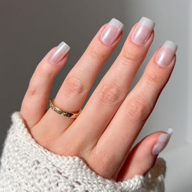 Glamnetic Press On Nails Medium Square Glazed Kit front view