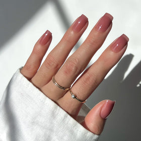 Glamnetic Press On Nails Medium Square Glossy 30 Pc Kit front view