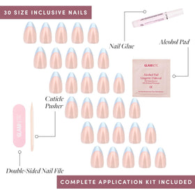 Glamnetic Press On Nails packaging with product details