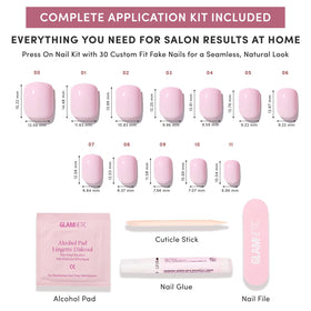 Glamnetic Press On Nails packaging with product details