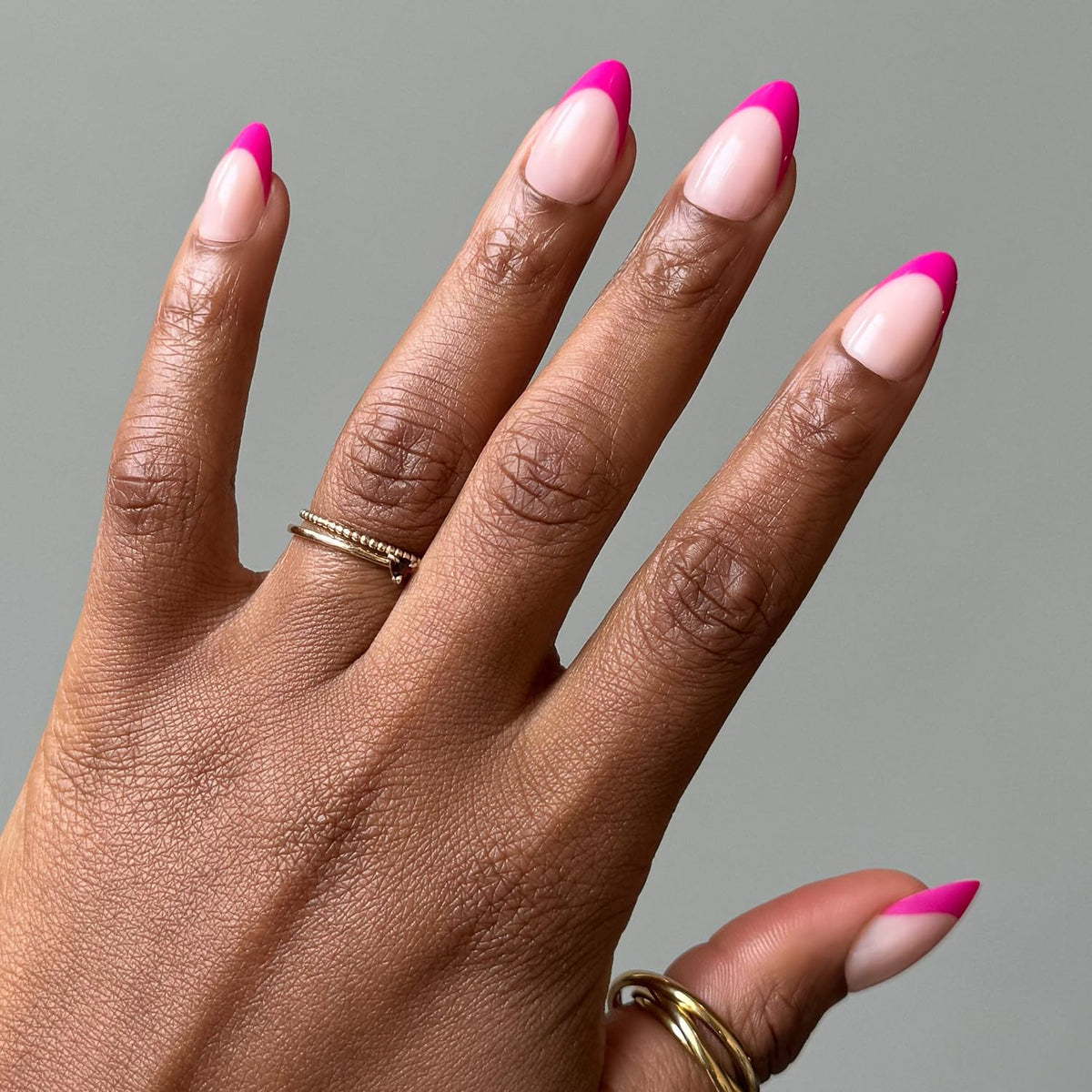 Glamnetic Press On Nails Short Almond 30 Pc Kit front view