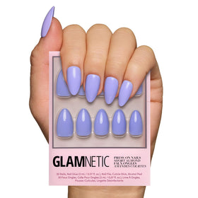 Glamnetic Press On Nails Short Almond full kit packaging