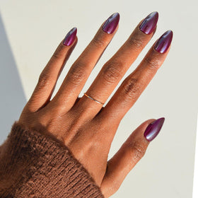 Glamnetic Press On Nails Short Almond Glazed full kit front view