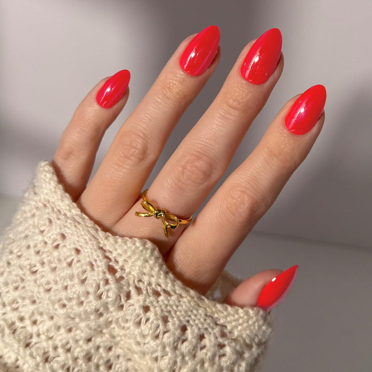 Glamnetic Press On Nails Short Almond Glazed Kit front view