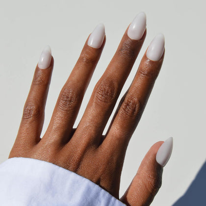 Glamnetic Press On Nails Short Almond glossy full kit front view