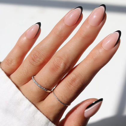 Glamnetic Press On Nails Short Almond Glossy Kit front view