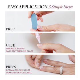 Glamnetic Press On Nails Short Almond in storage box