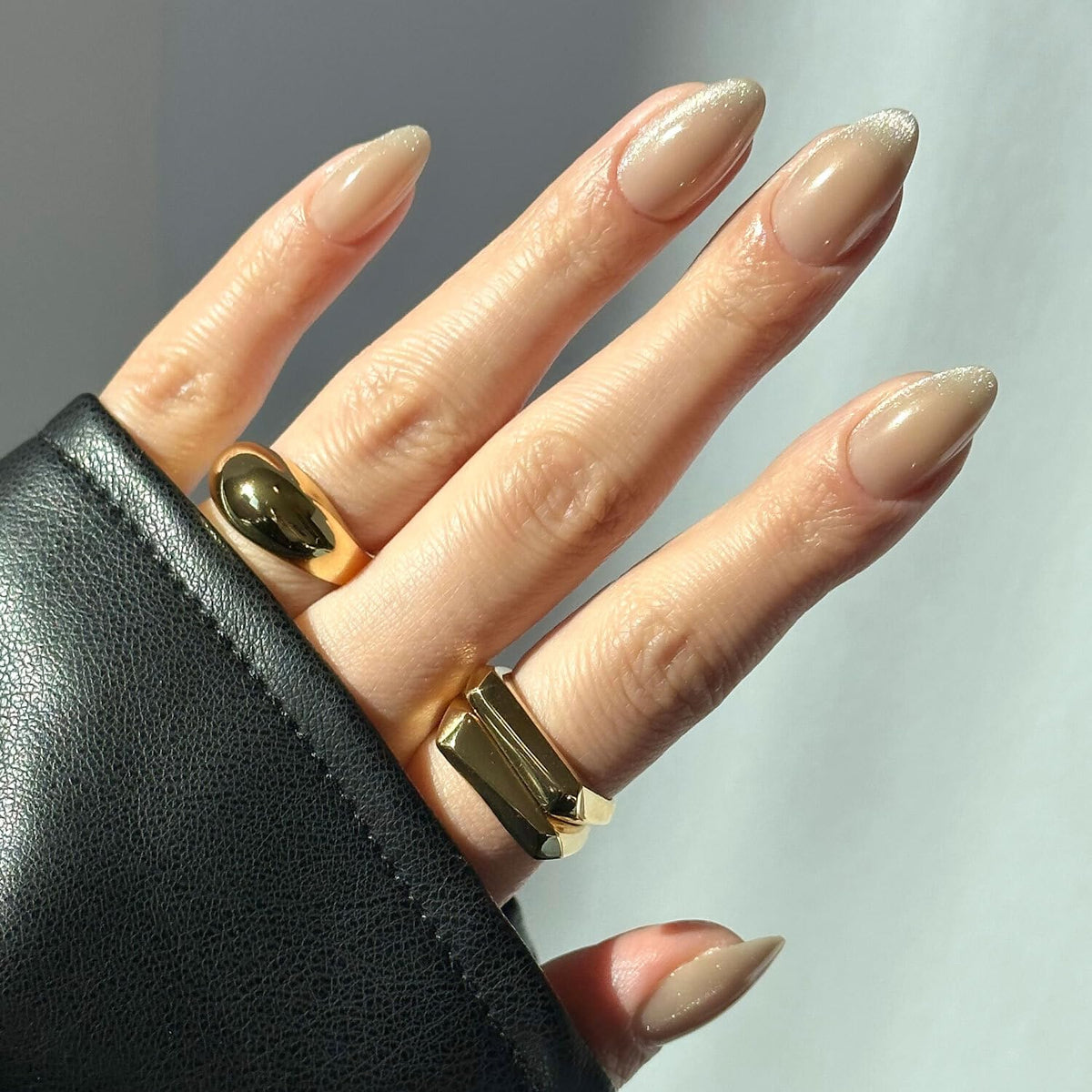 Glamnetic Press On Nails Short Almond Velvet Finish kit front view