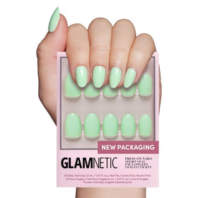 Glamnetic Press On Nails Short Oval Glossy 30 Pc Kit front view