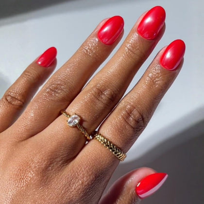 Glamnetic Press On Nails Short Oval Glossy full kit packaging