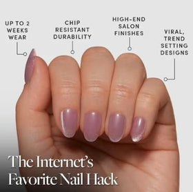 Glamnetic Press On Nails Short Oval Velvet in various sizes